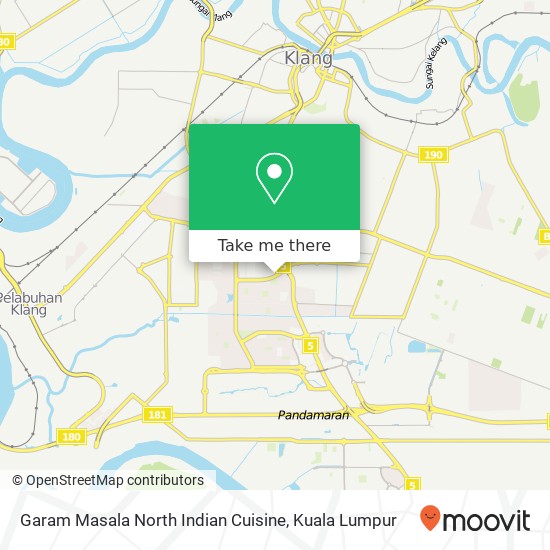 Garam Masala North Indian Cuisine map