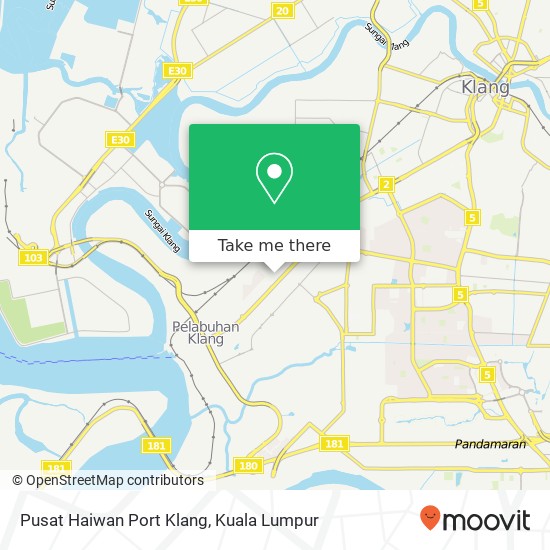 Pusat Haiwan Port Klang map