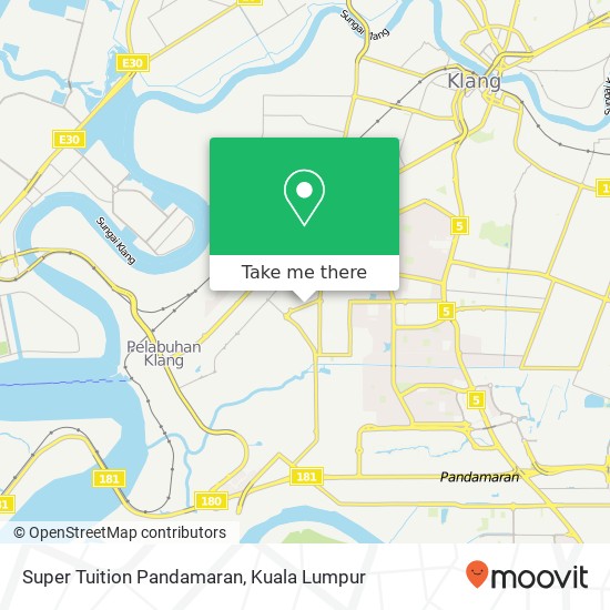 Super Tuition Pandamaran map