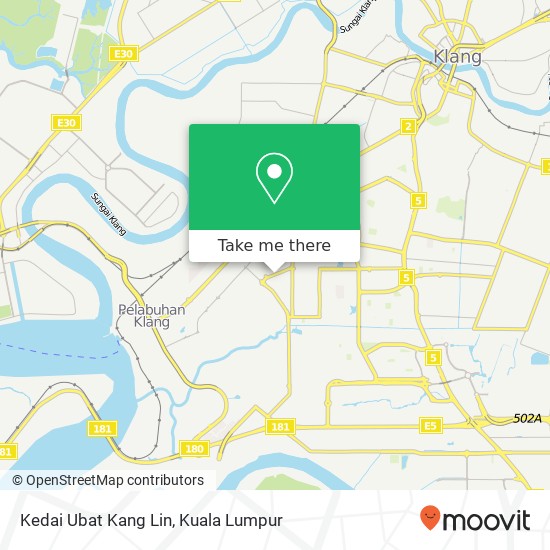 Kedai Ubat Kang Lin map