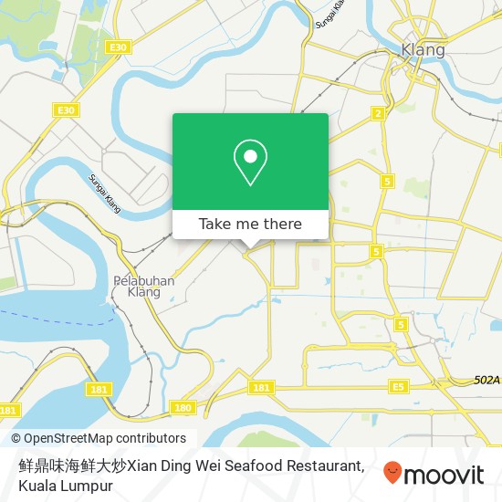 鲜鼎味海鲜大炒Xian Ding Wei Seafood Restaurant map