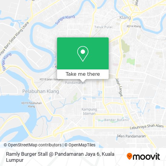 Ramly Burger Stall @ Pandamaran Jaya 6 map
