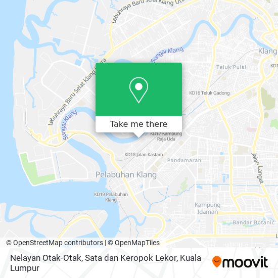 Nelayan Otak-Otak, Sata dan Keropok Lekor map