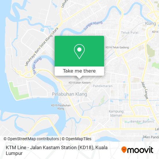 Peta KTM Line - Jalan Kastam Station (KD18)