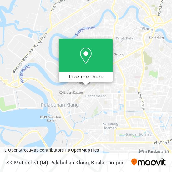 SK Methodist (M) Pelabuhan Klang map