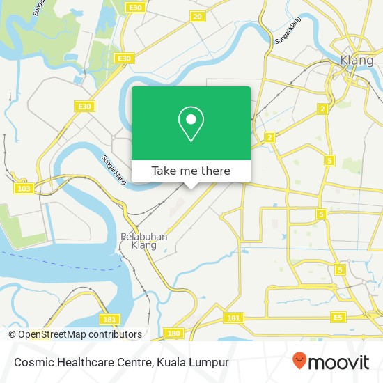 Cosmic Healthcare Centre map