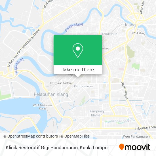 Peta Klinik Restoratif Gigi Pandamaran