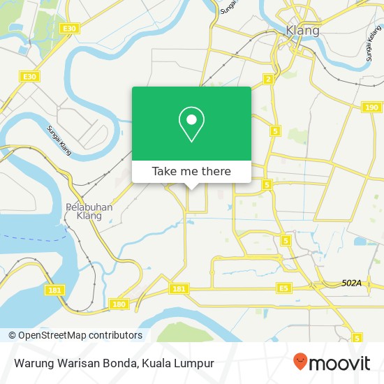 Warung Warisan Bonda map