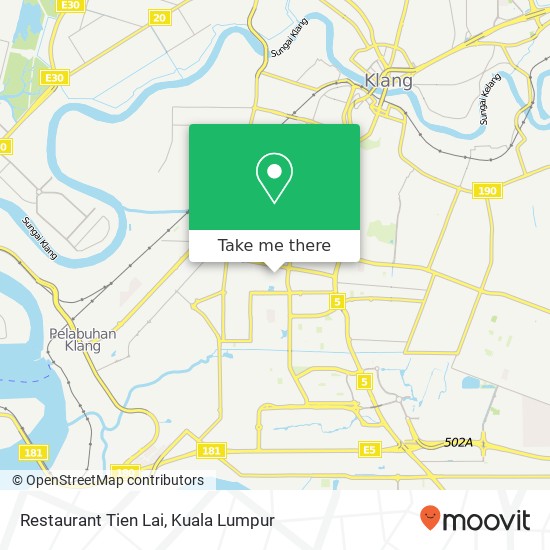 Restaurant Tien Lai map