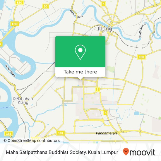 Maha Satipatthana Buddhist Society map
