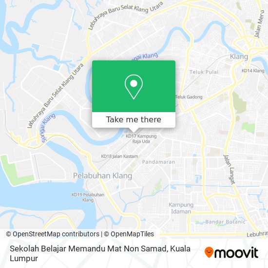 Sekolah Belajar Memandu Mat Non Samad map