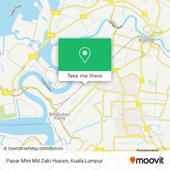 Pasar Mini Md Zaki Hussin map