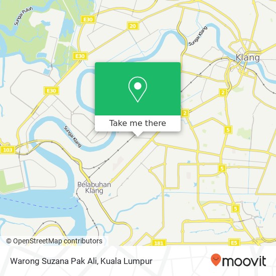 Warong Suzana Pak Ali map