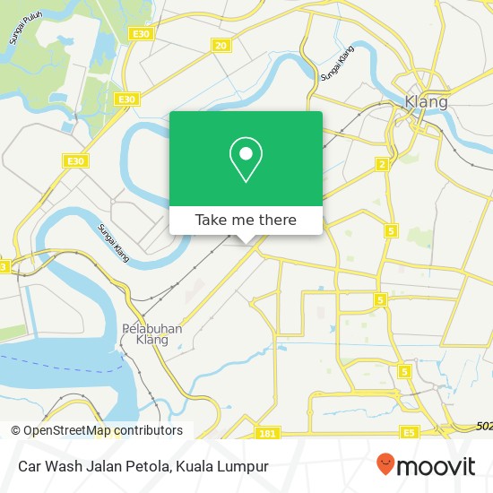 Car Wash Jalan Petola map