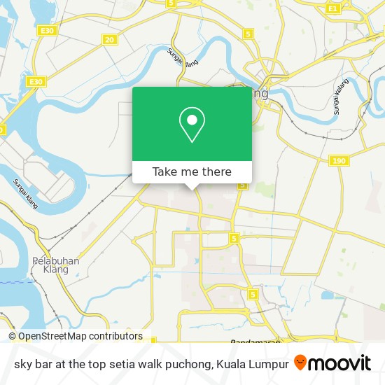 sky bar at the top setia walk puchong map