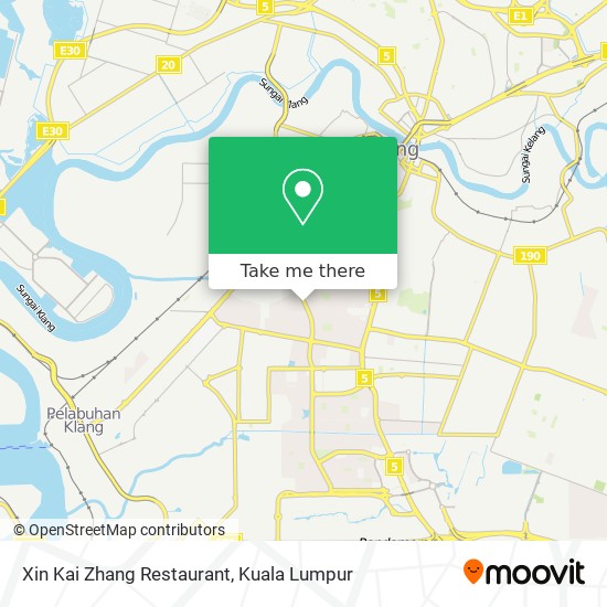 Xin Kai Zhang Restaurant map