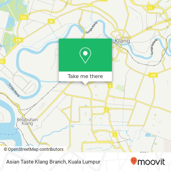 Asian Taste Klang Branch map