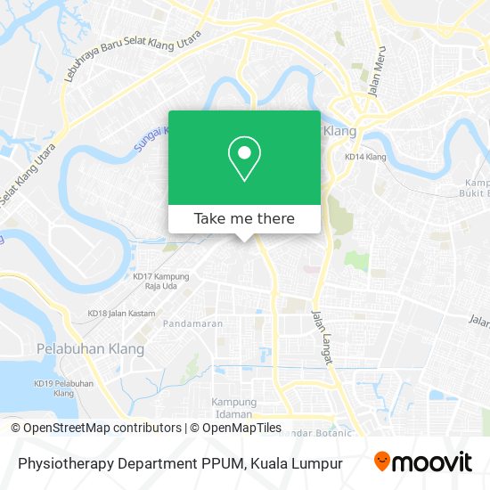 Physiotherapy Department PPUM map