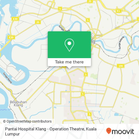 Pantai Hospital Klang - Operation Theatre map