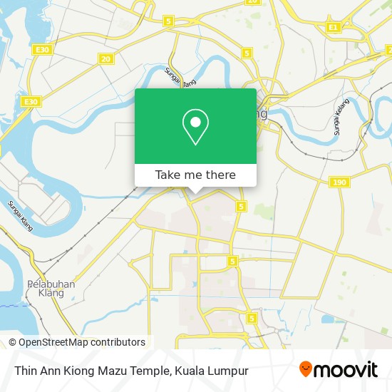 Thin Ann Kiong Mazu Temple map