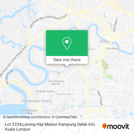Peta Lot 2234,Lorong Haji Madon Kampung Delek Kiri