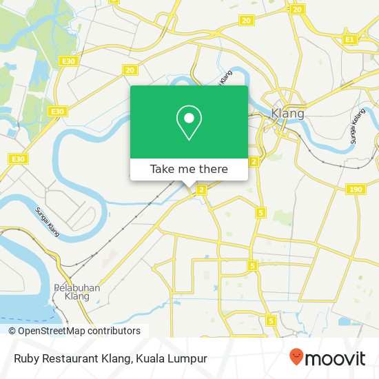 Ruby Restaurant Klang map