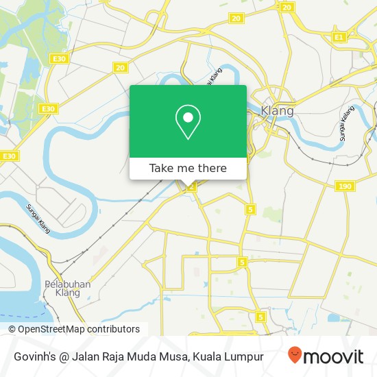 Govinh's @ Jalan Raja Muda Musa map