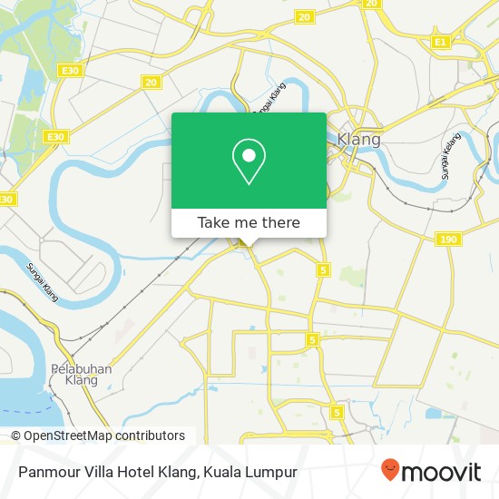 Peta Panmour Villa Hotel Klang