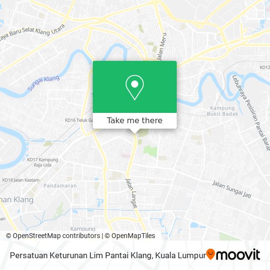 Peta Persatuan Keturunan Lim Pantai Klang