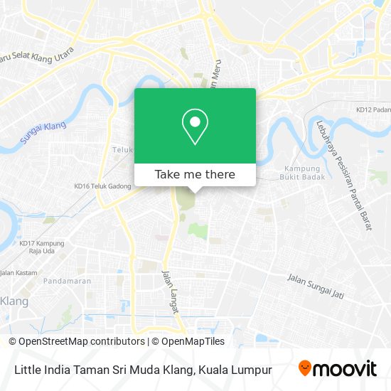 Peta Little India Taman Sri Muda Klang