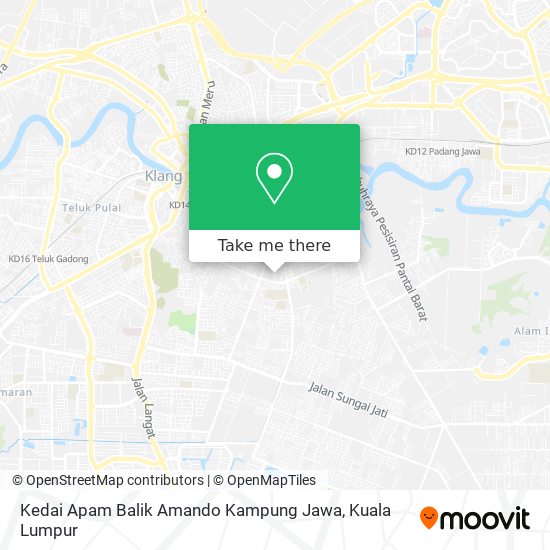 Peta Kedai Apam Balik Amando Kampung Jawa