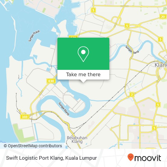 Swift Logistic Port Klang map