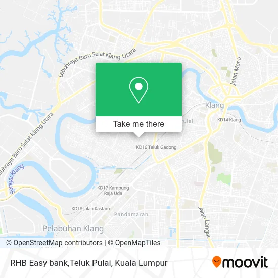 RHB Easy bank,Teluk Pulai map