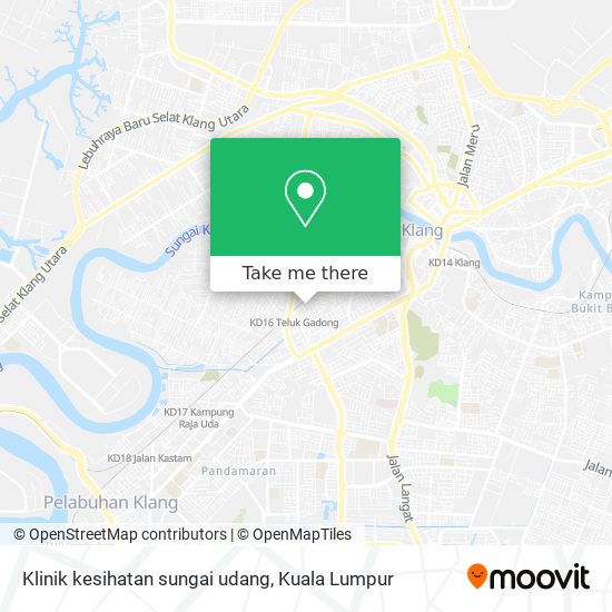 Peta Klinik kesihatan sungai udang