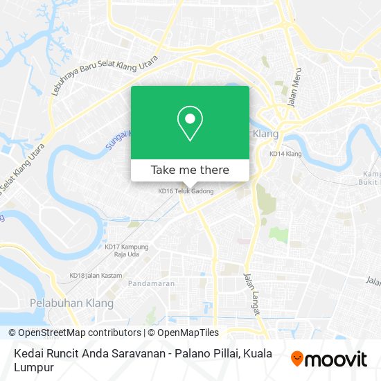 Peta Kedai Runcit Anda Saravanan - Palano Pillai