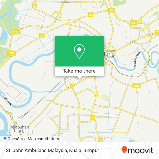 St. John Ambulans Malaysia map