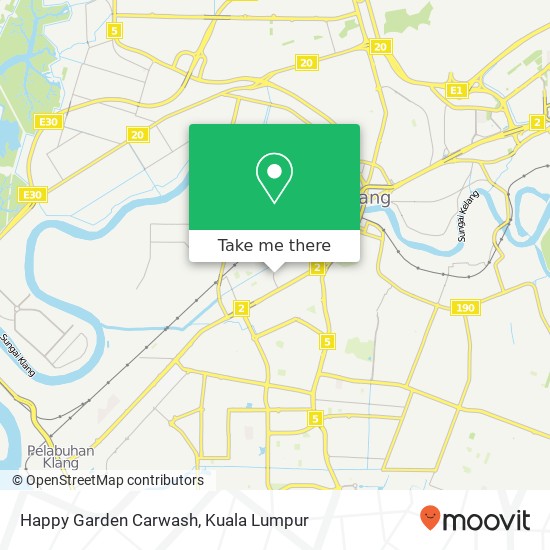 Happy Garden Carwash map