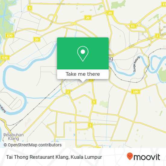 Tai Thong Restaurant Klang map
