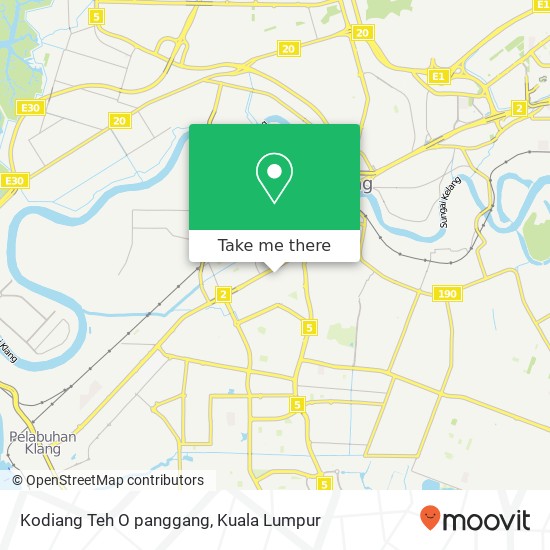 Peta Kodiang Teh O panggang