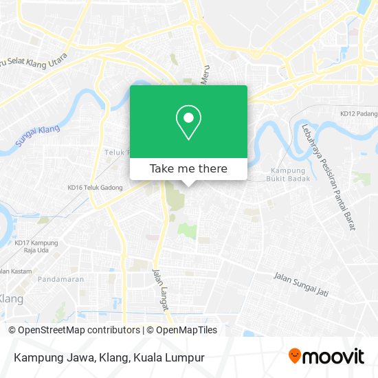 Peta Kampung Jawa, Klang