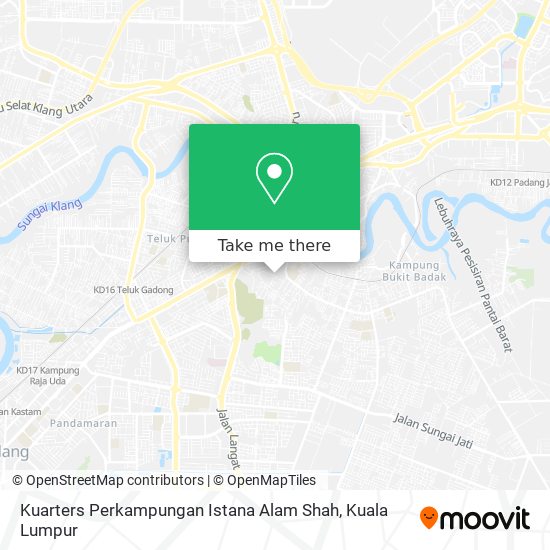 Kuarters Perkampungan Istana Alam Shah map