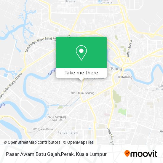 Peta Pasar Awam Batu Gajah,Perak