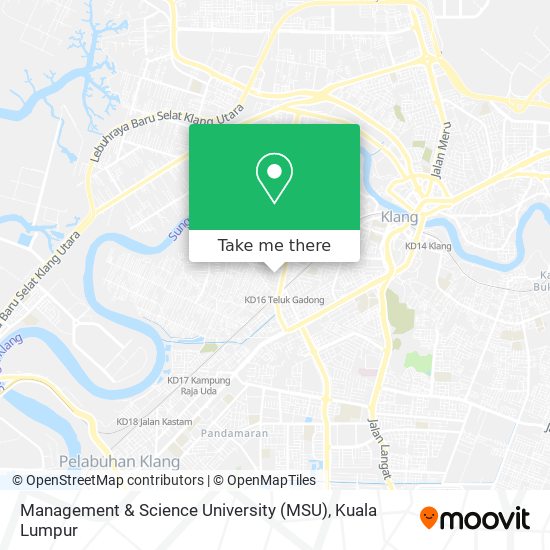 Management & Science University (MSU) map