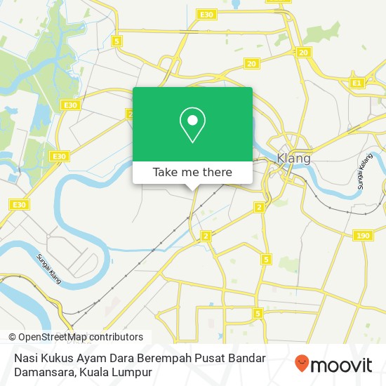 Peta Nasi Kukus Ayam Dara Berempah Pusat Bandar Damansara