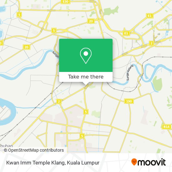 Kwan Imm Temple Klang map