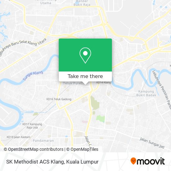 Peta SK Methodist ACS Klang