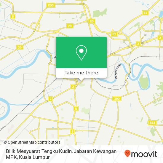 Bilik Mesyuarat Tengku Kudin, Jabatan Kewangan MPK map
