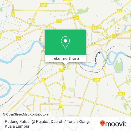 Peta Padang Futsal @ Pejabat Daerah / Tanah Klang