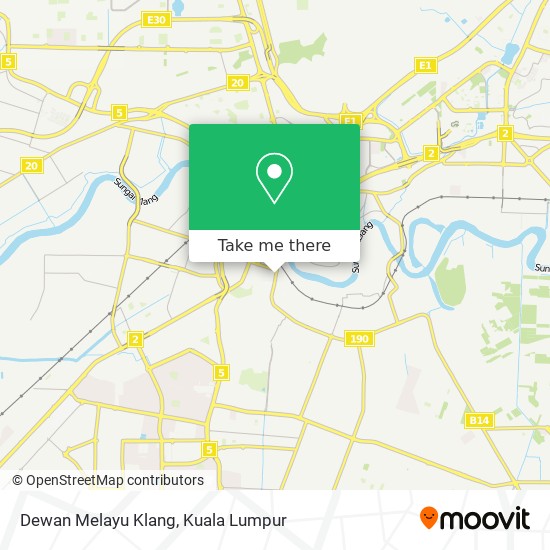 Dewan Melayu Klang map