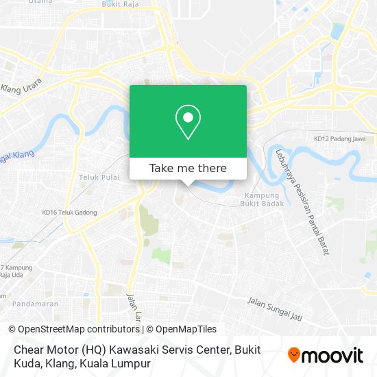 Chear Motor (HQ) Kawasaki Servis Center, Bukit Kuda, Klang map